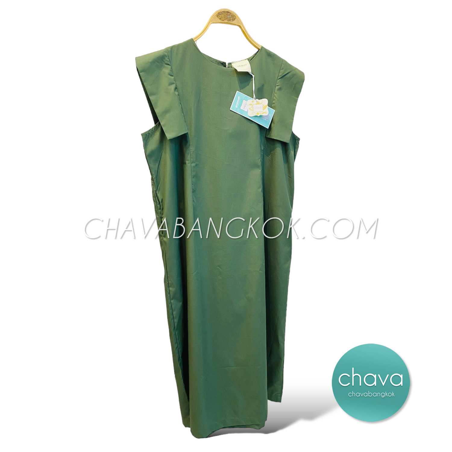 เสื้อ Maxi Dress เดรสยาว (สีเขียว)