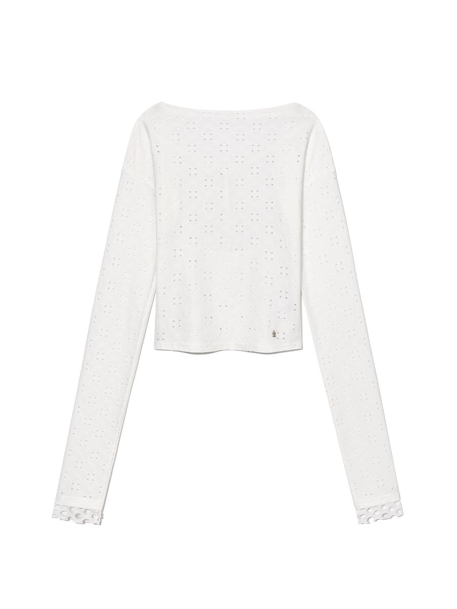 (pre,รวมส่ง) DEVON EYELET LONG SLEEVE /glowny