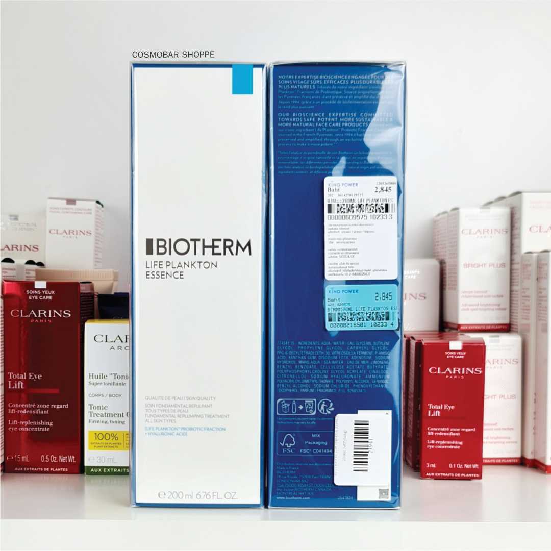 [ป้ายเคาน์เตอร์ไทย] น้ำตบสำหรับผิวแห้ง Biotherm - Life Plankton Essence 200ml.