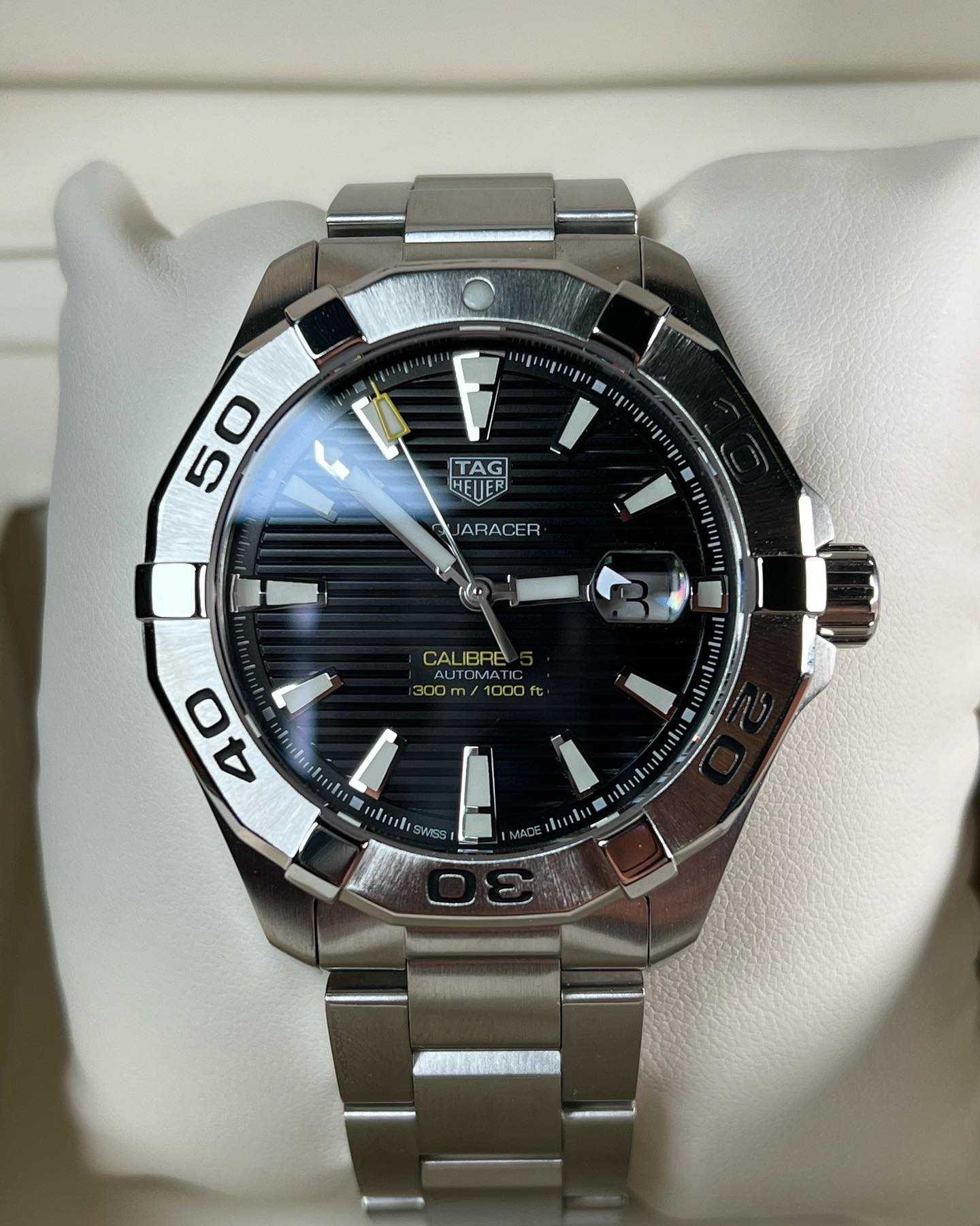 Tag Heuer Aquaracer Black dial Calibre 5 Automatic Men Ref. WAY2010 LINE SHOPPING