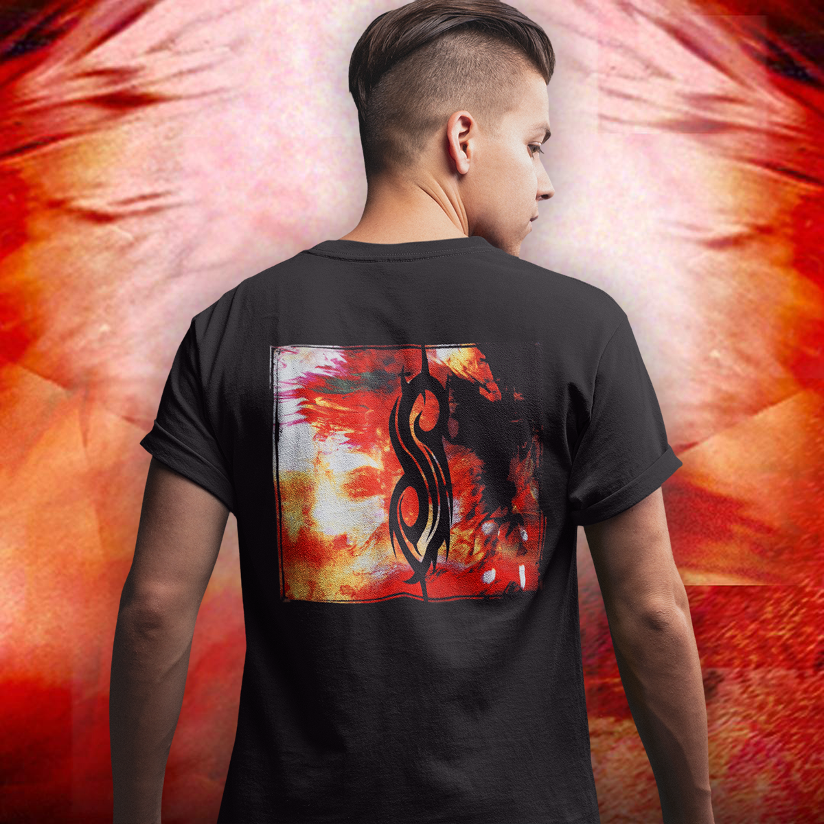 SLIPKNOT MEN’S TEE : THE END, SO FAR ALBUM COVER