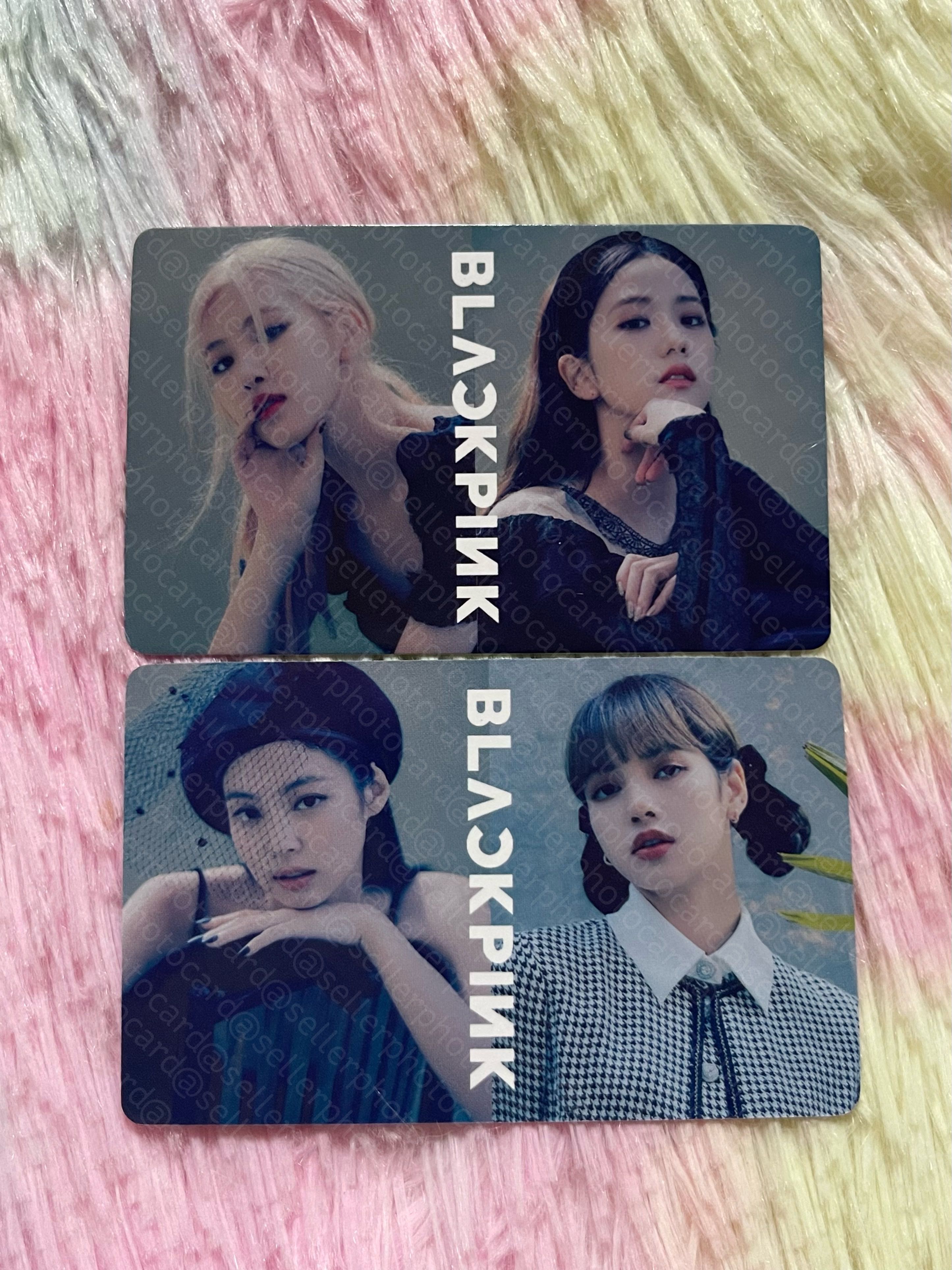 Blackpink 2020 welcoming collection POB apple music double sided photocard jisoo rosé jennie lisa