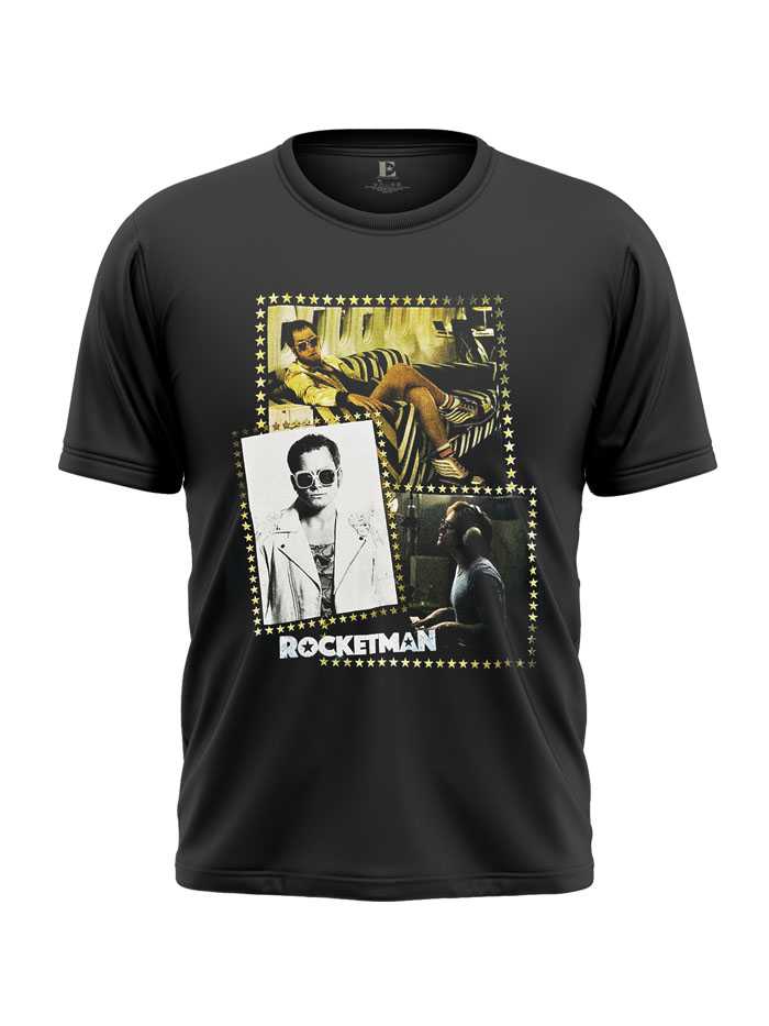 ELTON JOHN MEN’S TEE : ROCKETMAN MONTAGE