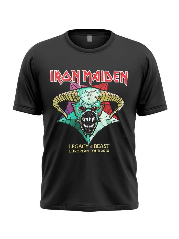 IRON MAIDEN MEN’S TEE : LEGACY OF THE BEAST TOUR