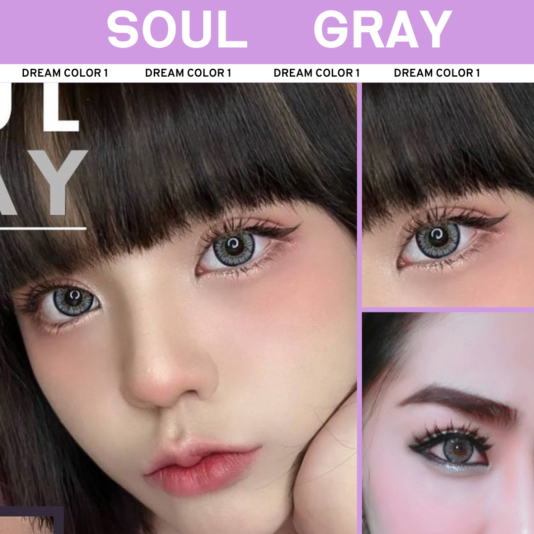 คอนแทคเลนส์ บิ๊กอาย Dreamcolor1 รุ่น Soul Gray/ Brown พร้อมส่ง สายตาสั้น/สายตาปกติ
