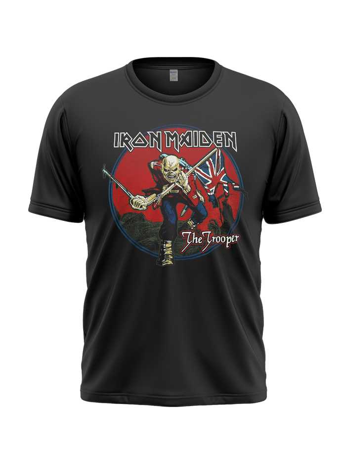 IRON MAIDEN MEN’S TEE : TROOPER RED SKY