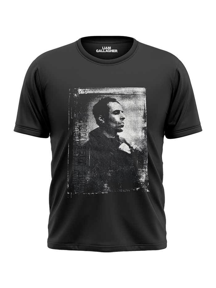 LIAM GALLAGHER MEN’S TEE : WHY ME WHY NOT MONOCHROME