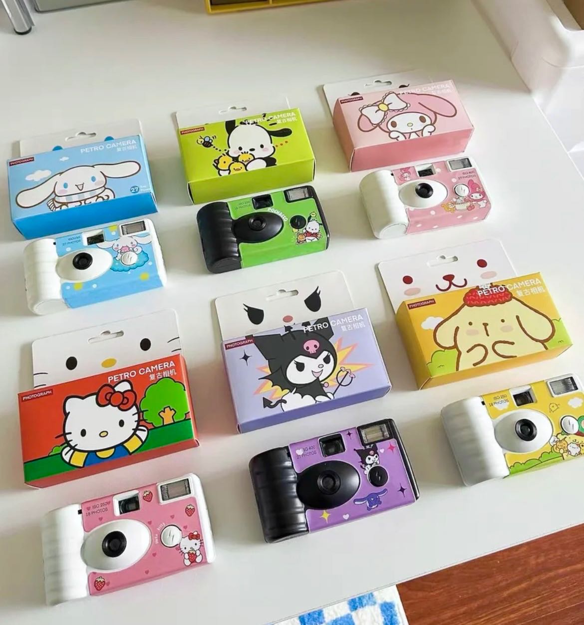 [Pre] กล้องฟิล์มใช้แล้วทิ้ง sanrio พร้อมเซตของขวัญ