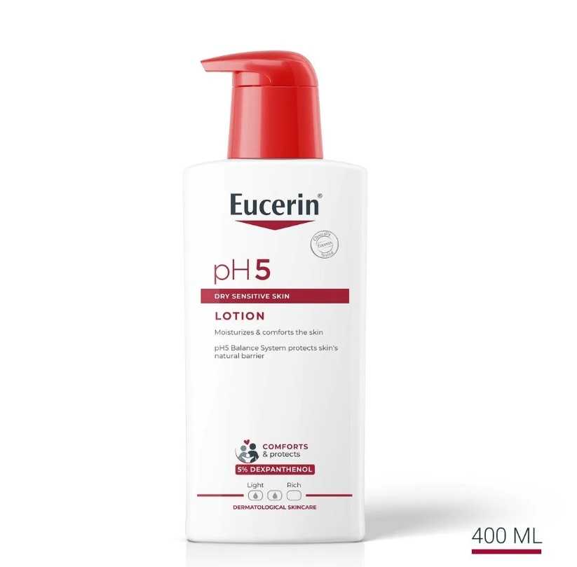 EUCERIN PH5 LOTION SENSITIVE SKIN 400 ML  โลชั่นบำรุงสำหรับผิวบอบบาง แพ้ง่าย