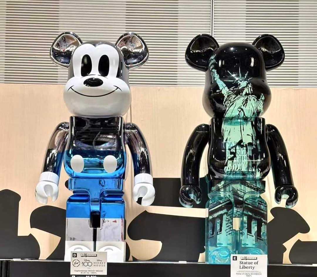Be@rbrick Mickey Fragment Blue ver.