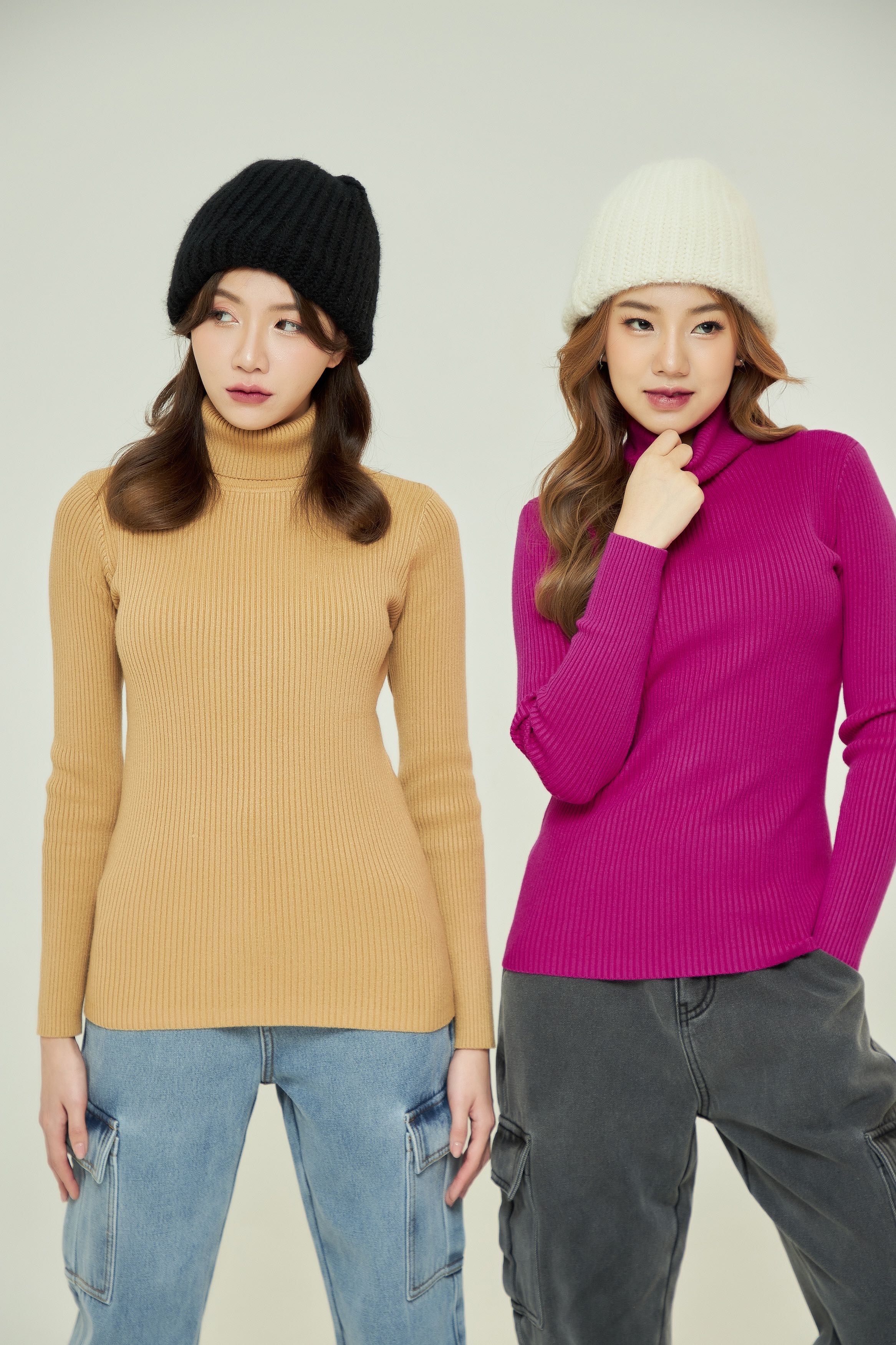 KNS16 Turtleneck Knitting เสื้อไหมพรมคอเต่า