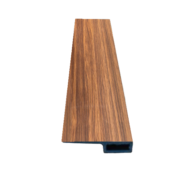 ตัวจบเก็บขอบพื้นพีวีซี EDGE028  สีวอลนัท WALNUT  | อุปกรณ์จบงานพื้น | DECORFlooring