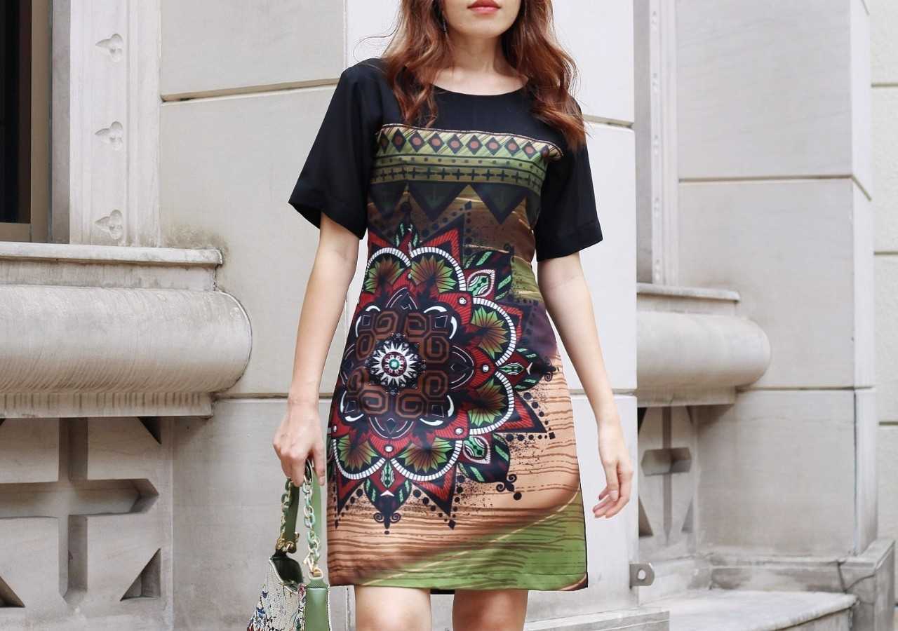 Mixia Printed Dress