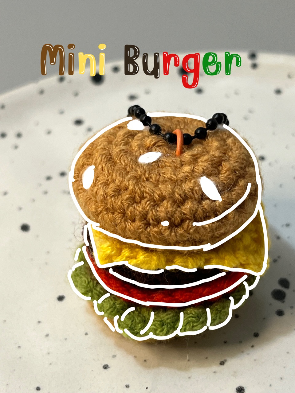 พวงกุญแจ มินิเบอร์เกอร์ burgers 🍔 
