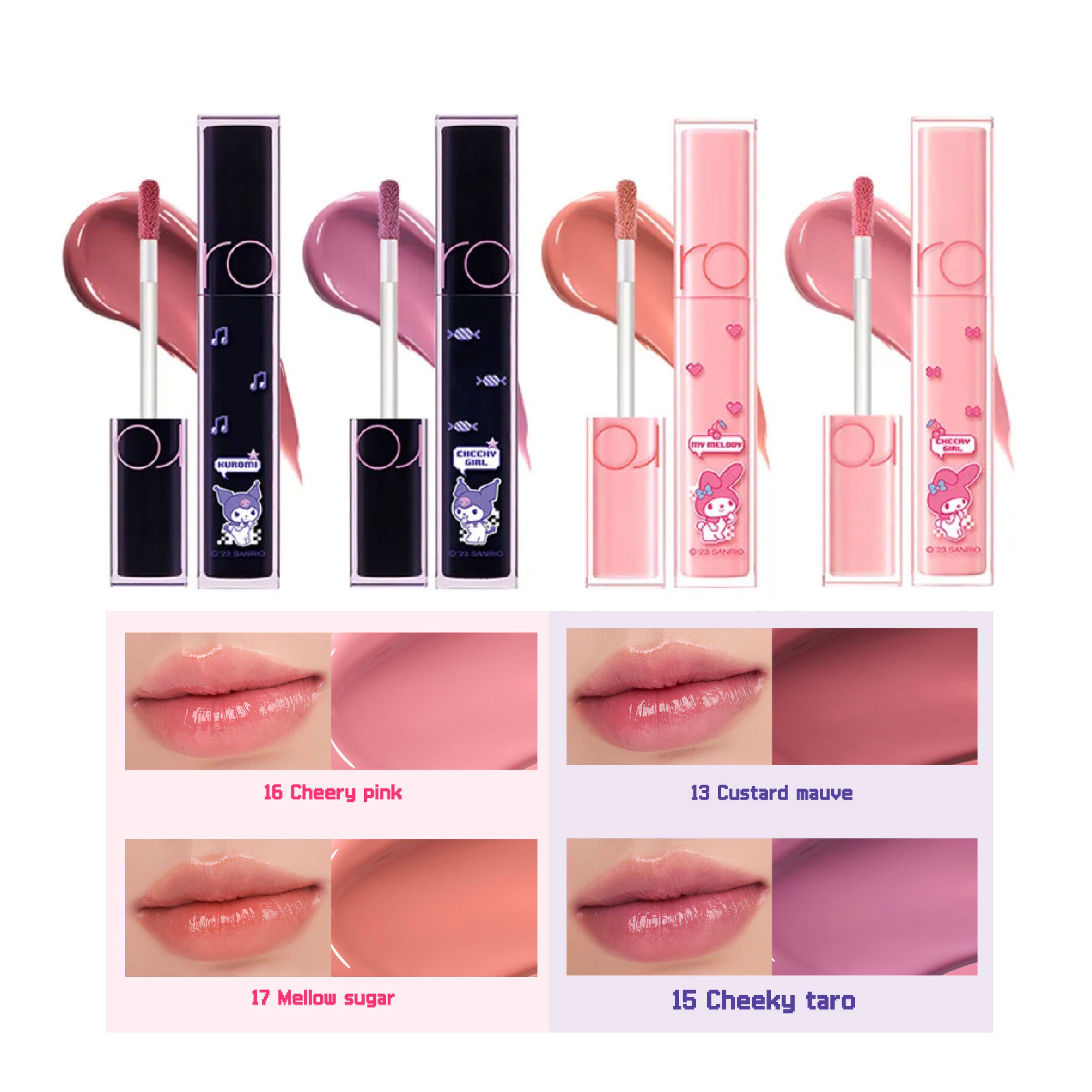 Rom&nd Sanrio Characters Duyful Water Tint (ลิปทิ้นซานริโอ้)