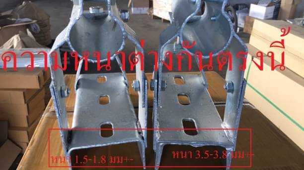 ขายึดไฟส่องสว่างขาจับกิ่งโคมชุบกัลวาไนท์ แบบปรับได้ เหล็กรางน้ำ จำนวนบรรจุ   50 ขาจับ/ลัง