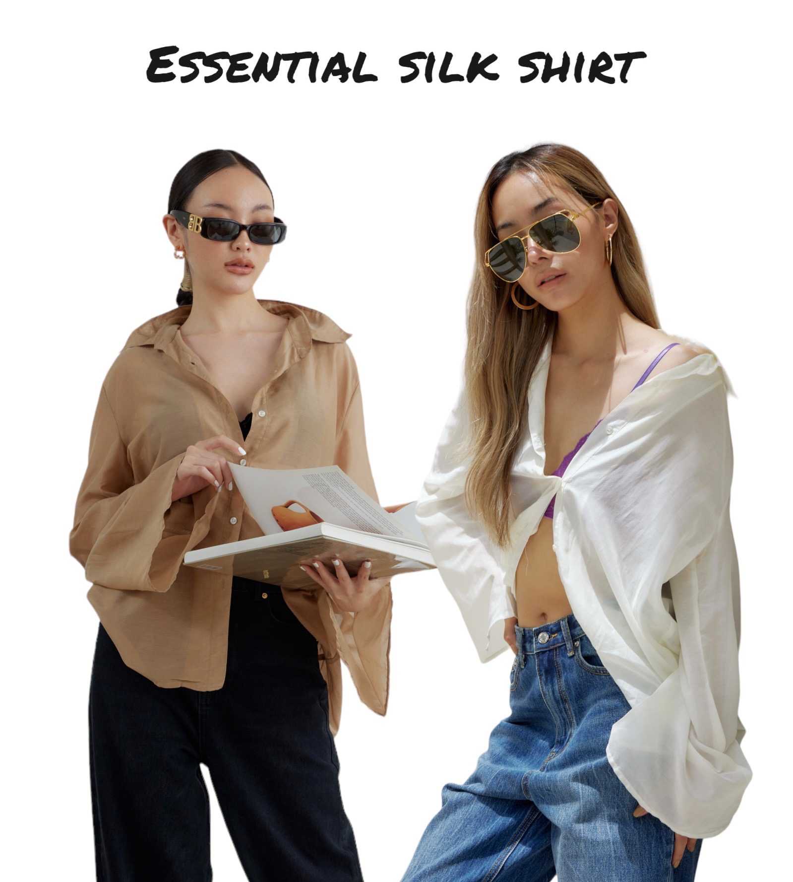 Essential silk shirt - 160
