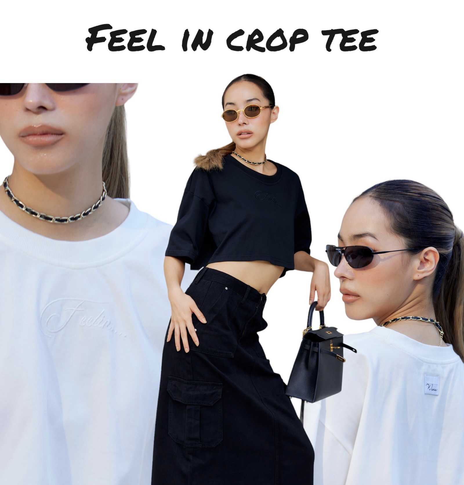Feel in crop tee - 163