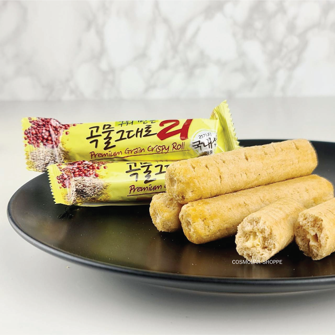 [หมดอายุ 03/05/24] อร่อยมาก! ขนมธัญพืช-อบกรอบ-สอดไส้ครีมชีส! 80g.