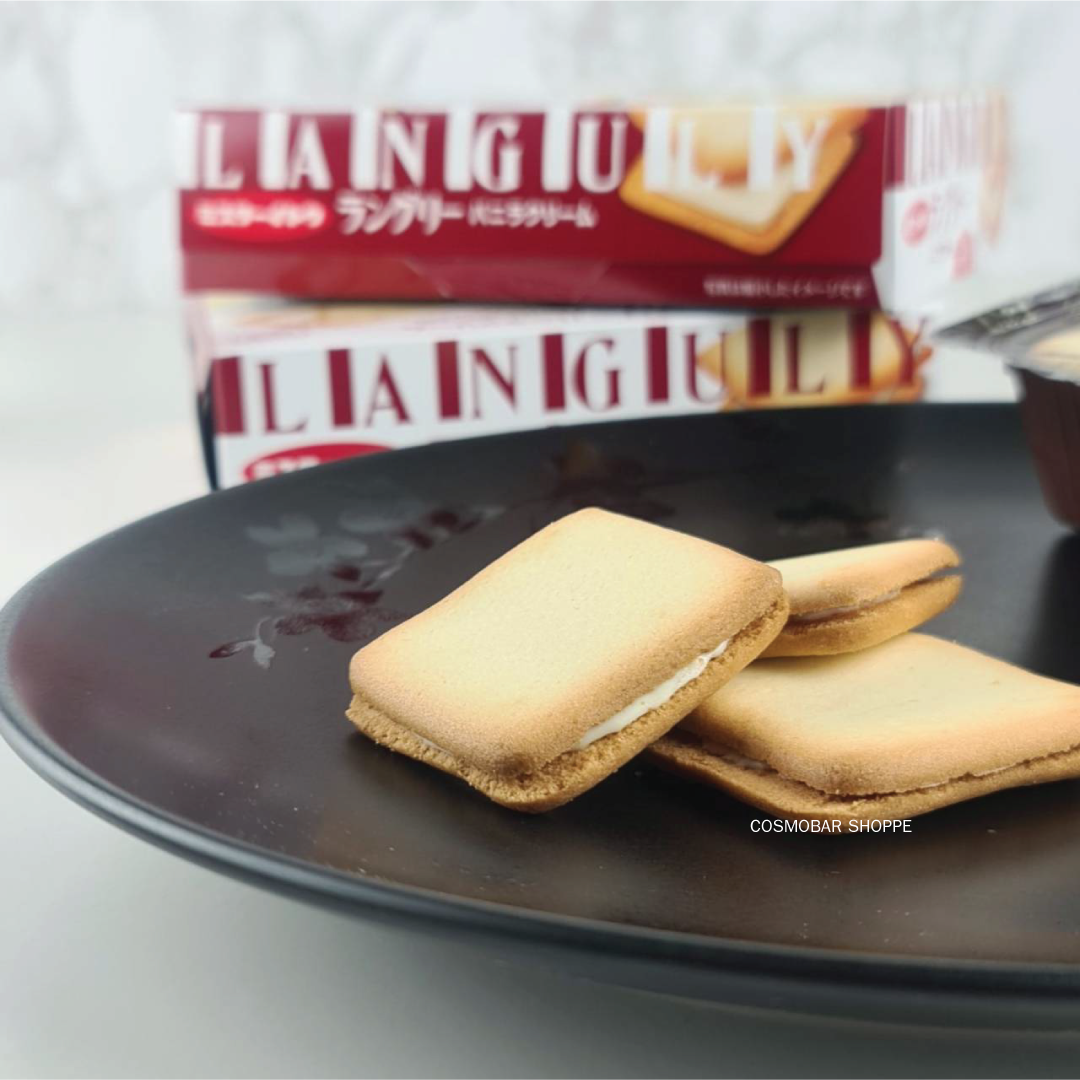 [หมดอายุ 23/03/24] อร่อยมาก! คุกกี้-สอดไส้-ครีมวานิลลา! บางกรอบ! 125g.