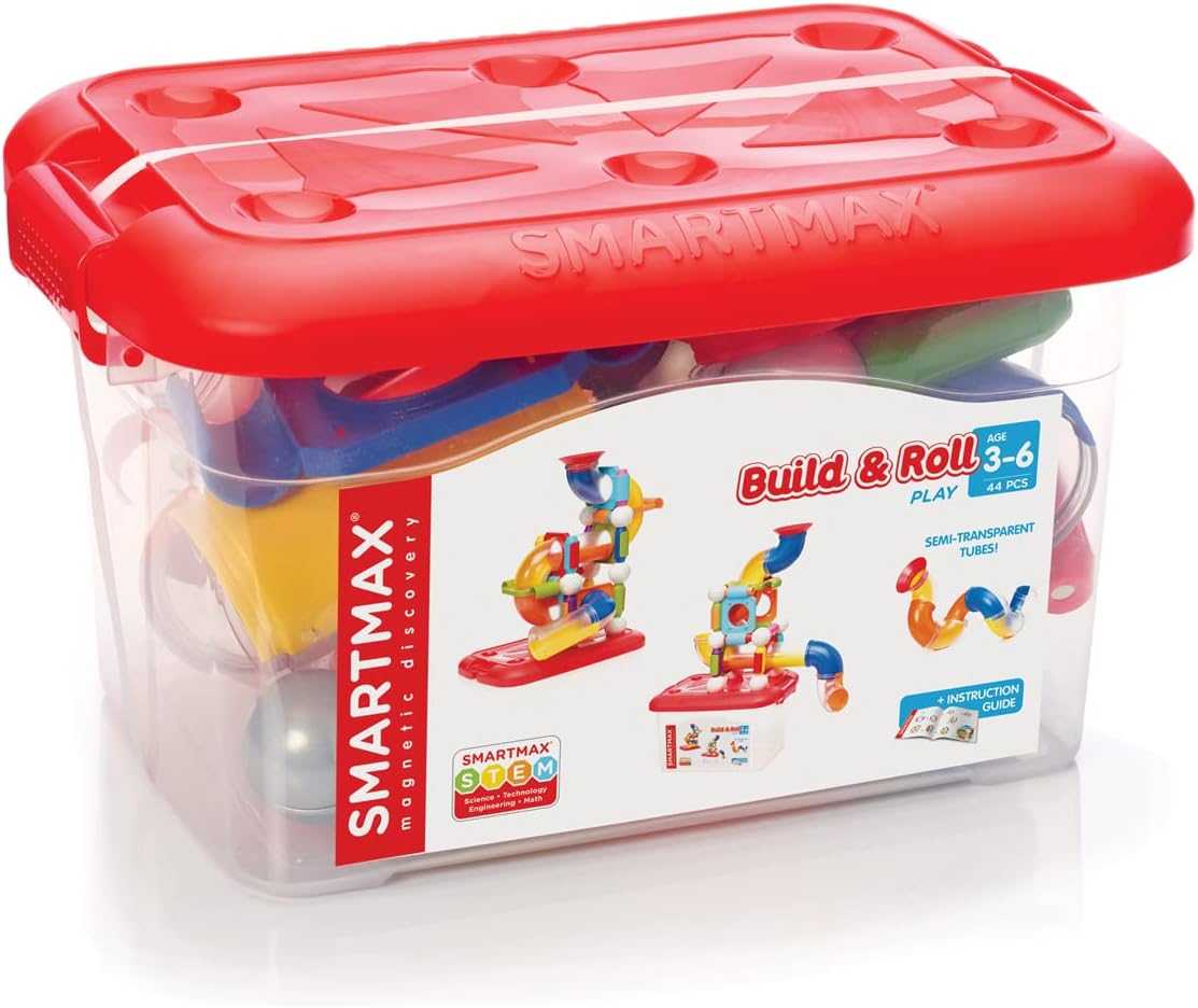 SMART MAX, Build & Roll ของเล่นเสริมพัฒนาการ STEM ตัวต่อแม่เหล็ก สำหรับเด็ก 3-6 ปี ลิขสิทธิ์แท้