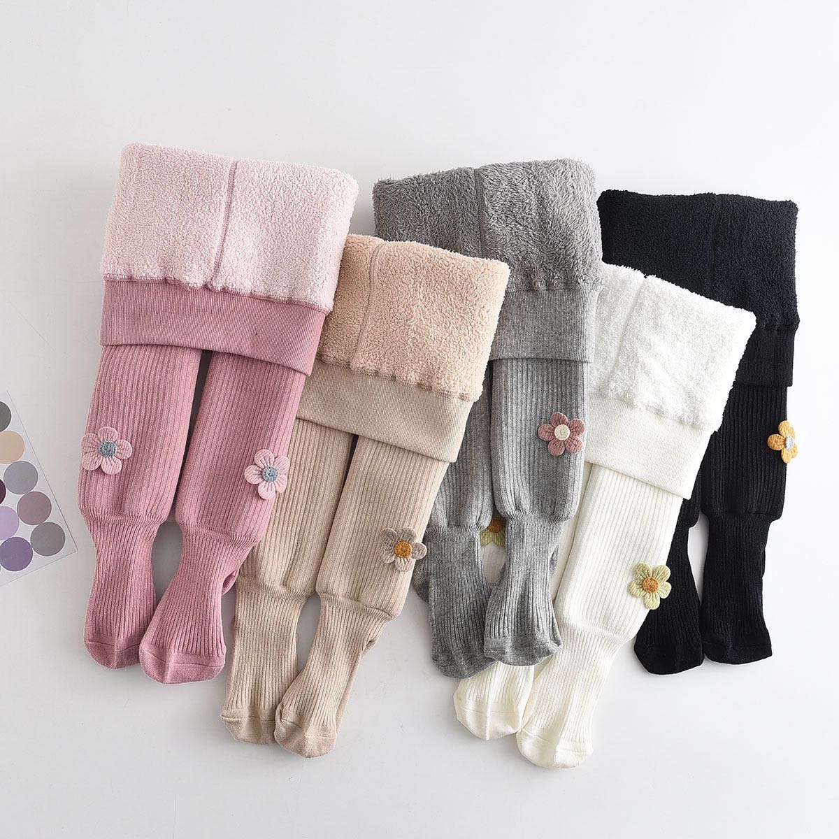 Legging sock flower - เลกกิ้งถุงเท้าบุขน