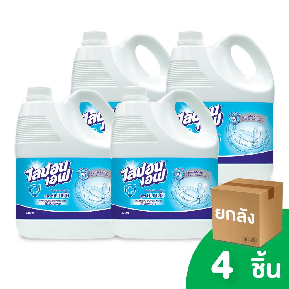 [ยกลัง] LIPON F ผลิตภัณฑ์ล้างจาน ไลปอน เอฟ 3600 ML.