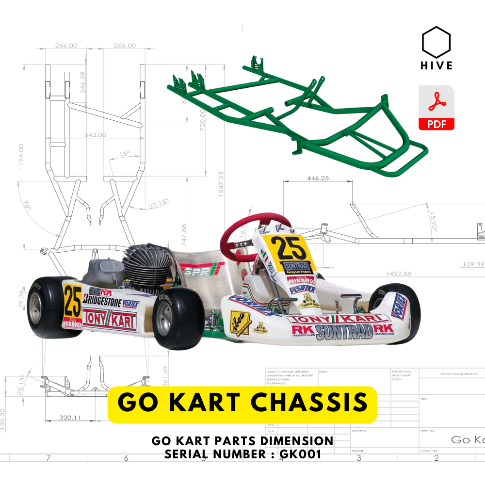 แบบโครงรถโกคาร์ท | Go Kart Chassis