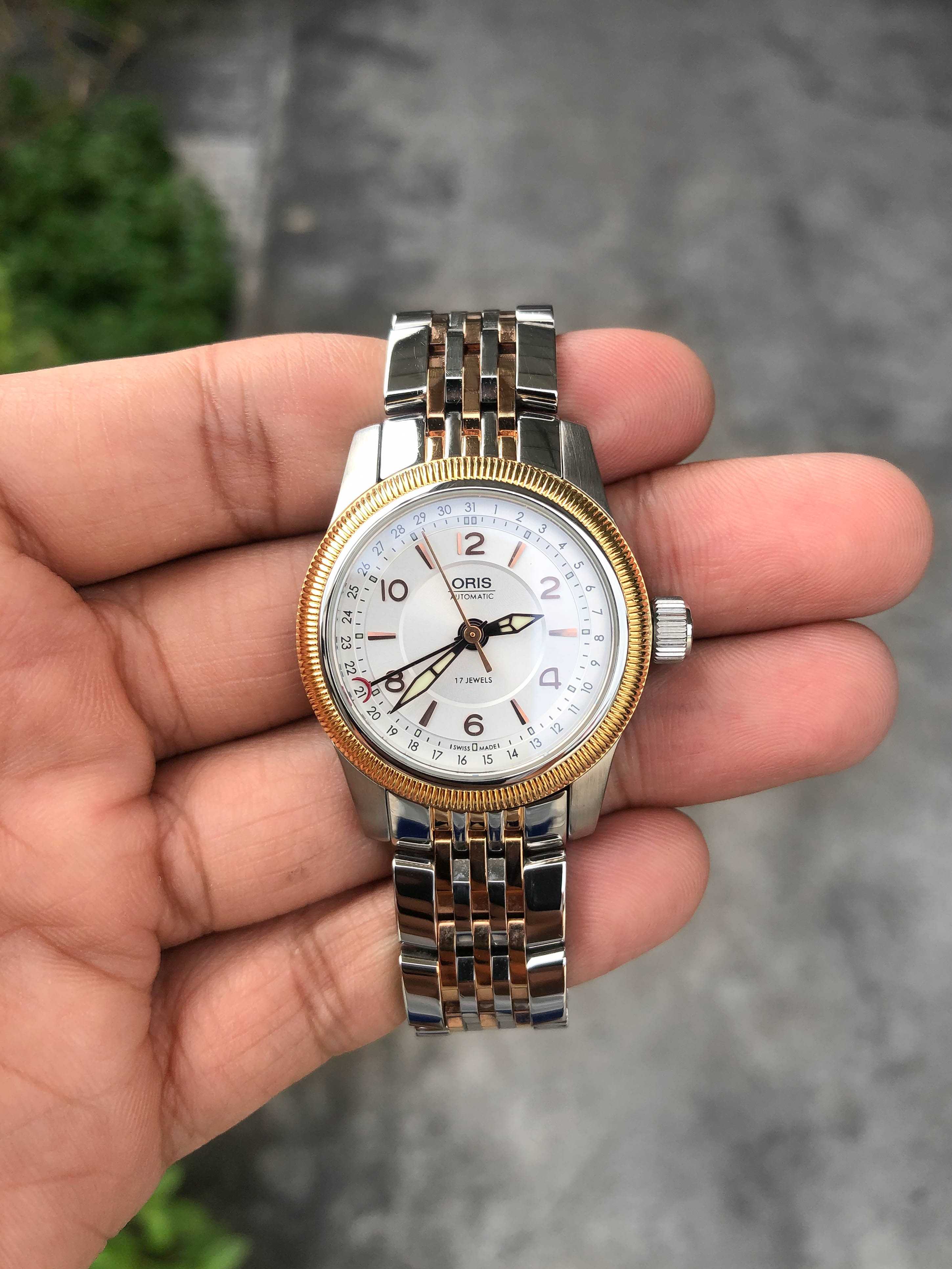 Oris Big Crown Pointer Date Automatic Lady Size 2tone