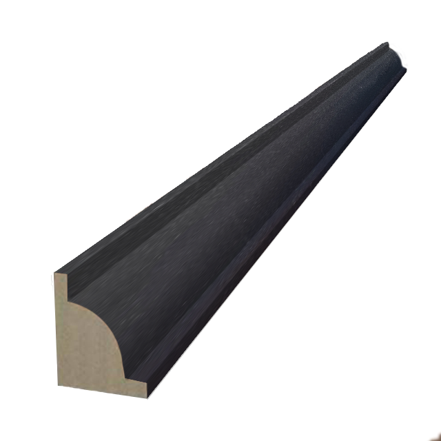 ลูกบัวพีวีชี QUART011-1 สีดำ PURE BLACK  | อุปกรณ์จบงานพื้น | DECORFlooring