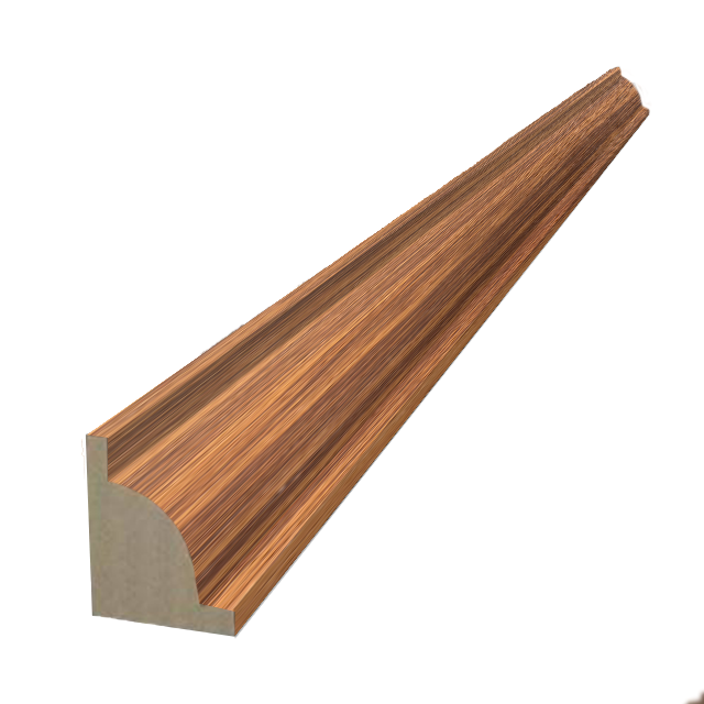 ลูกบัวพีวีชี QUART028 สีวอลนัท WALNUT  | อุปกรณ์จบงานพื้น | DECORFlooring