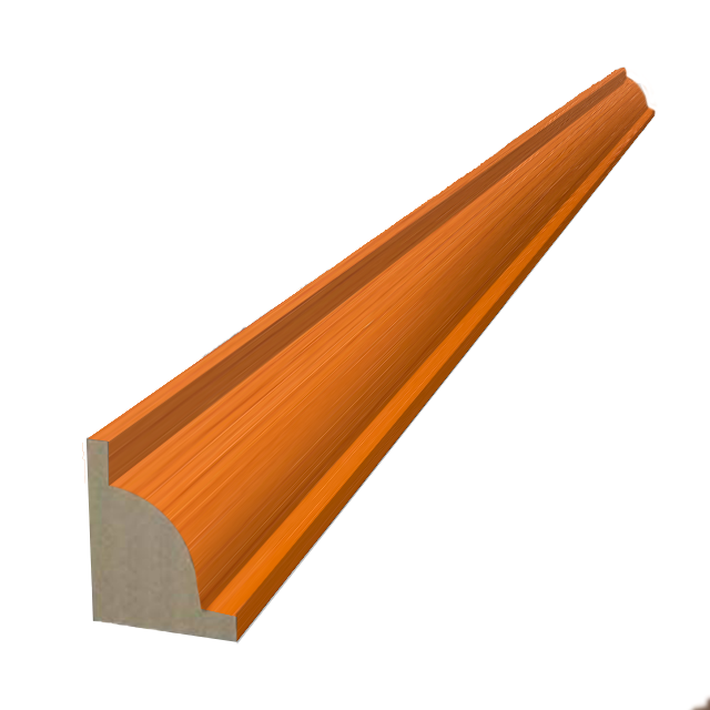 ลูกบัวพีวีชี QUART033 สีเชอรี่ CHERRY  | อุปกรณ์จบงานพื้น | DECORFlooring