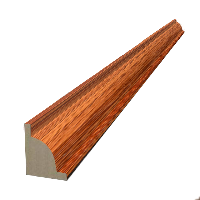ลูกบัวพีวีชี QUART036 สีมะฮอกกานี MAHOGANY | อุปกรณ์จบงานพื้น | DECORFlooring