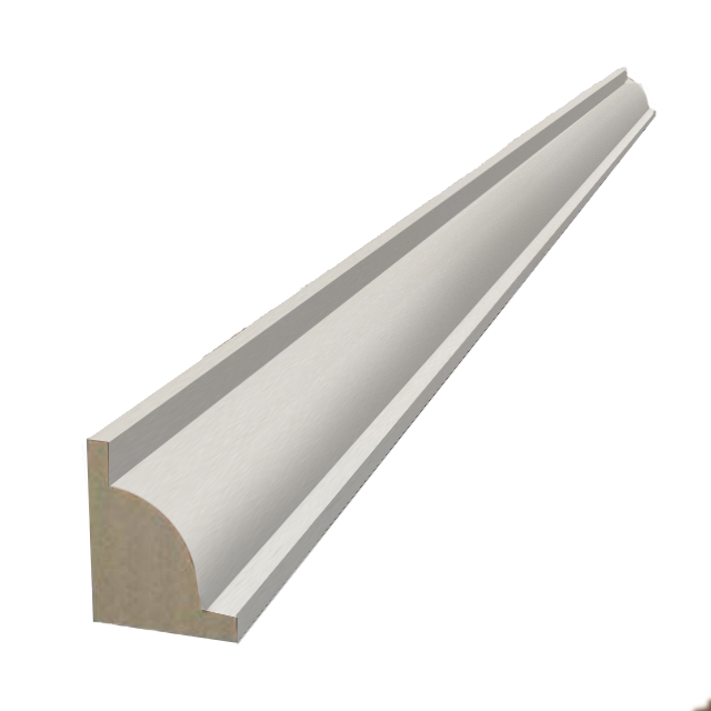 ลูกบัวพีวีชี QUART114-6 สีขาว PURE WHITE | อุปกรณ์จบงานพื้น | DECORFlooring