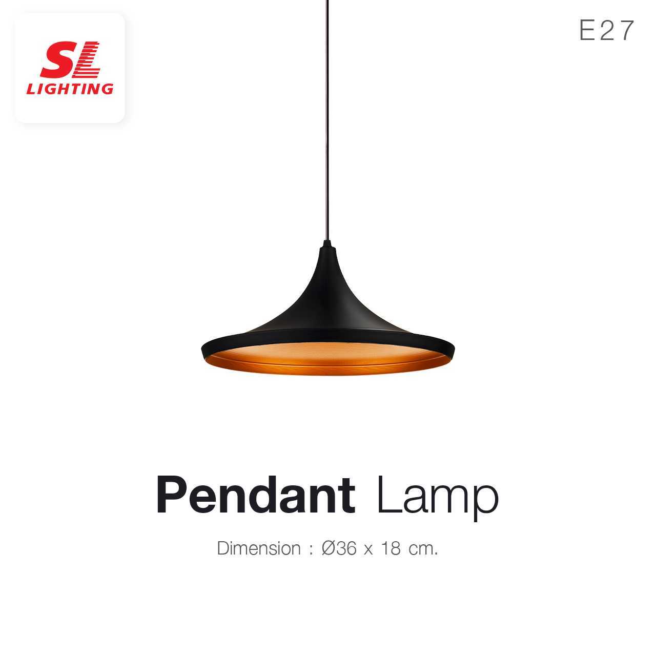 SL LIGHTING | Pendant Lamp โคมไฟห้อย ขั้วE27 รุ่น SL-2-P018