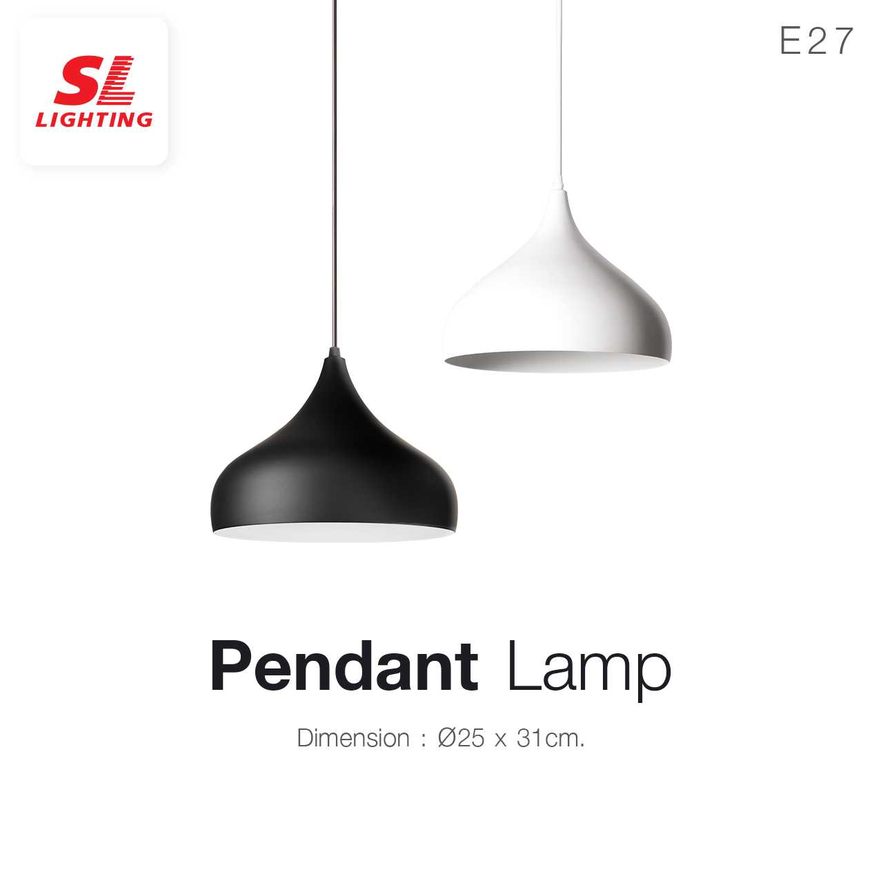 SL LIGHTING | Pendant Lamp โคมไฟห้อย ขั้วE27 รุ่น SL-2-P020 | P021