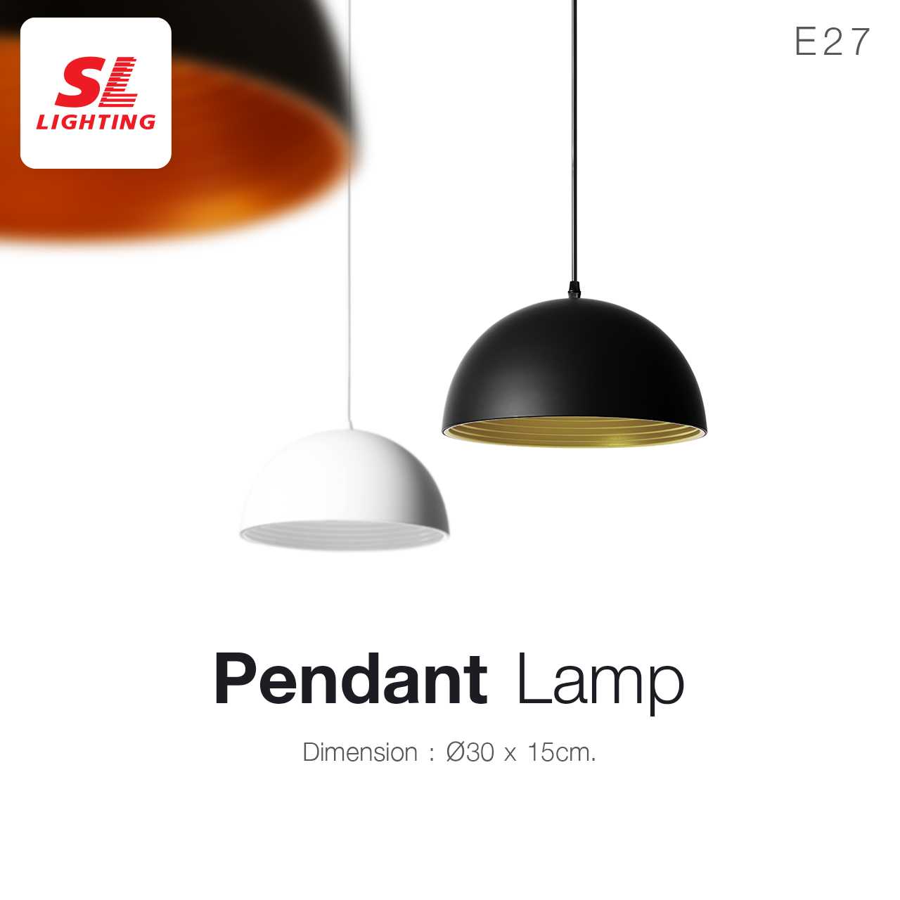 SL LIGHTING | Pendant Lamp โคมไฟห้อยเดี่ยว รุ่น SL-2-P025 | P026 ขั้วE27