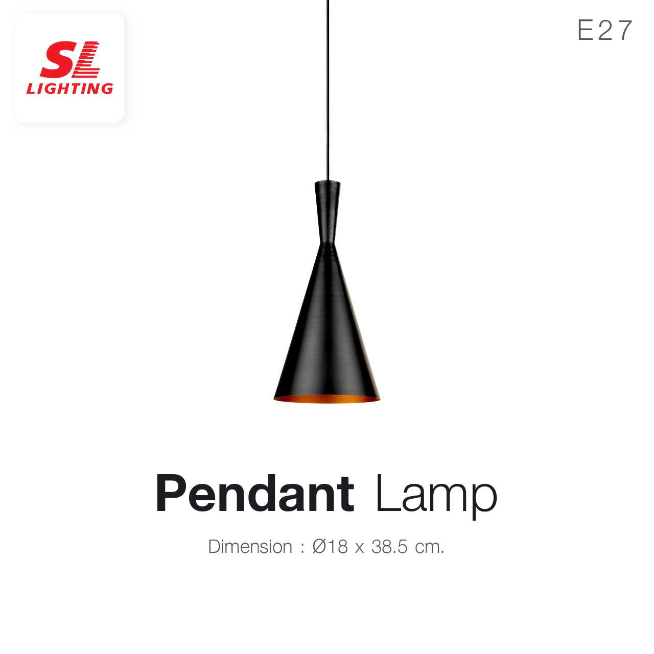 SL LIGHTING | Pendant Lamp โคมไฟห้อย ขั้วE27 รุ่น SL-2-P030