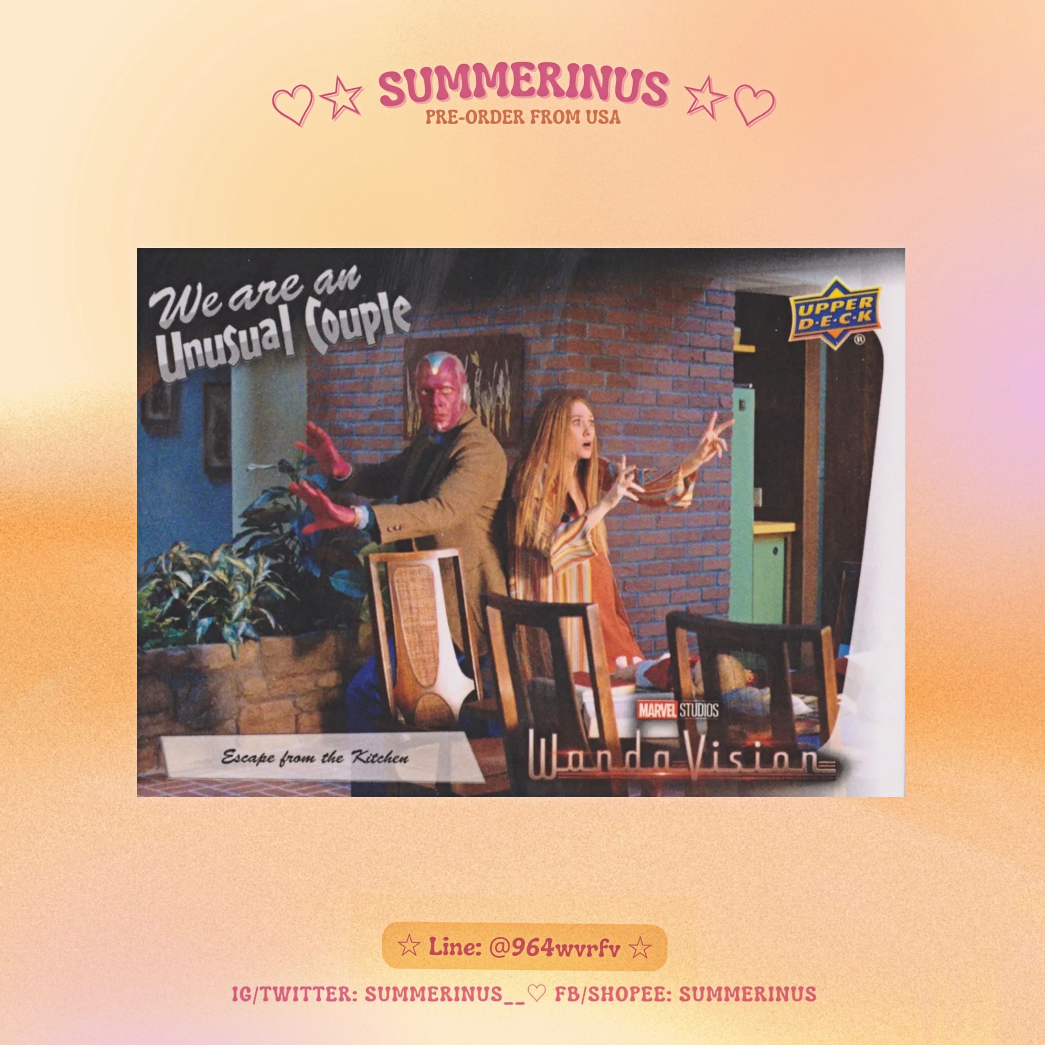 Upper Deck Card 2022 🌞 WandaVision  💖 We Are An Unusual Couple (WV-4)