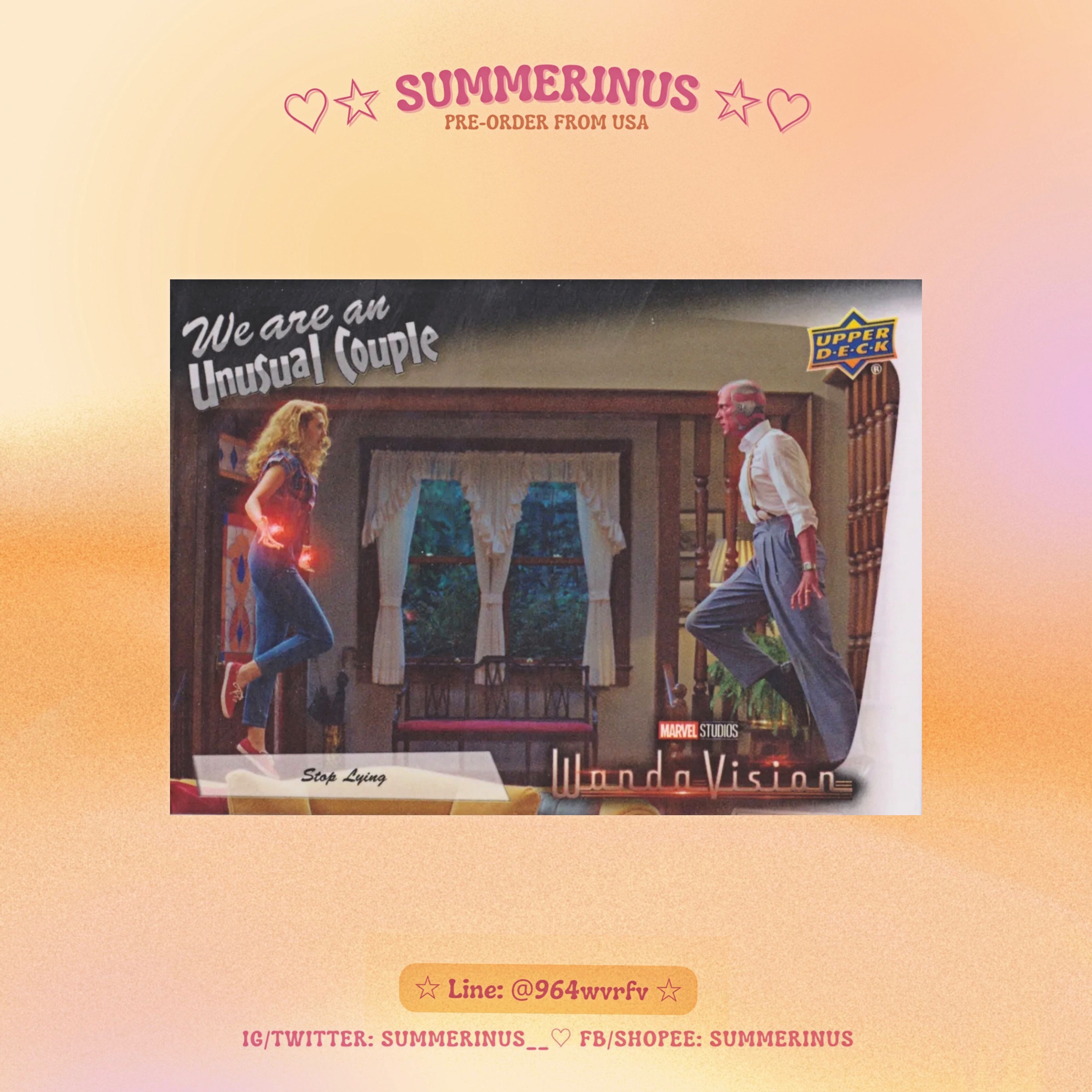 Upper Deck Card 2022 🌞 WandaVision 💖 We Are An Unusual Couple (WV-11)
