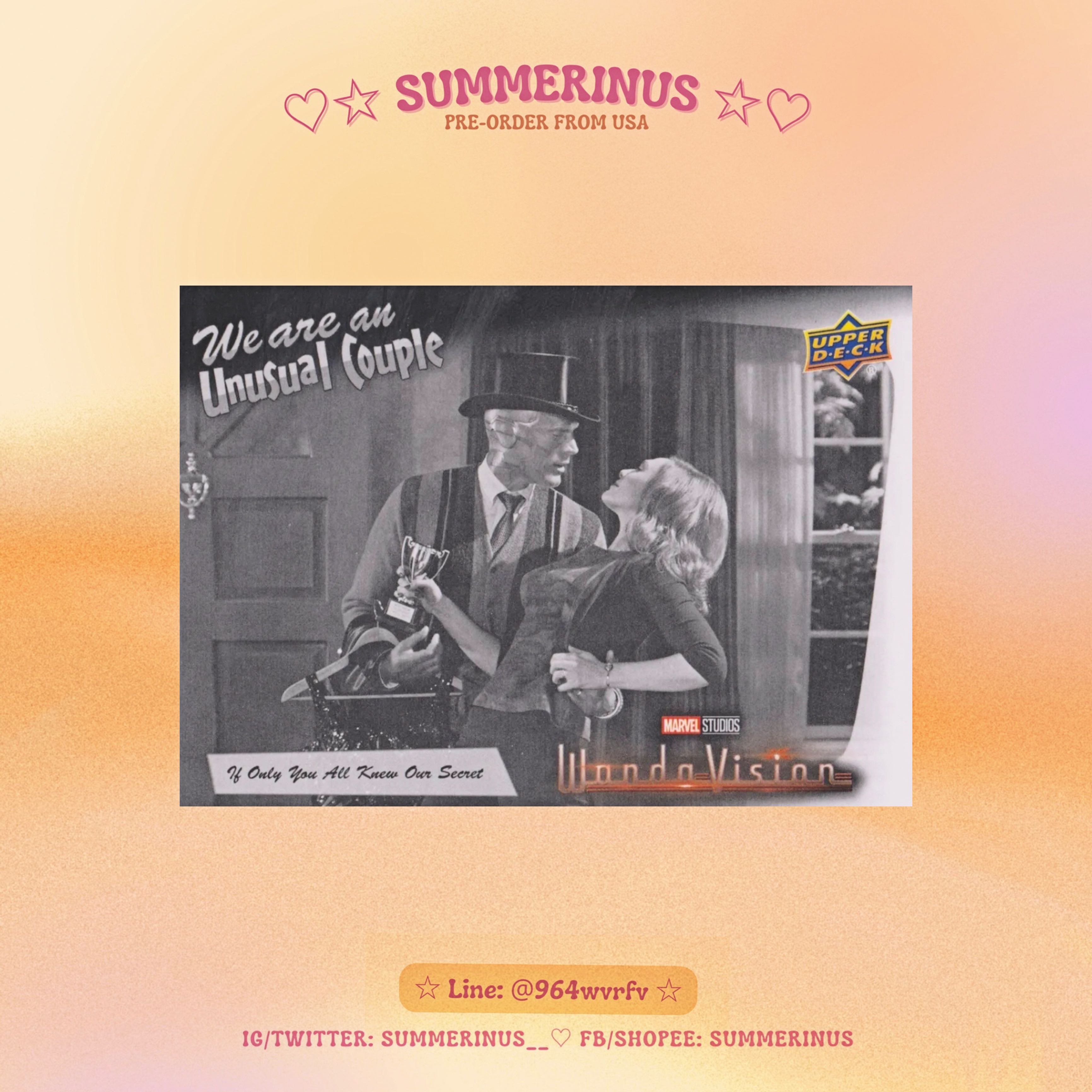 Upper Deck Card 2022 🌞 WandaVision 💖 We Are An Unusual Couple (WV-14)