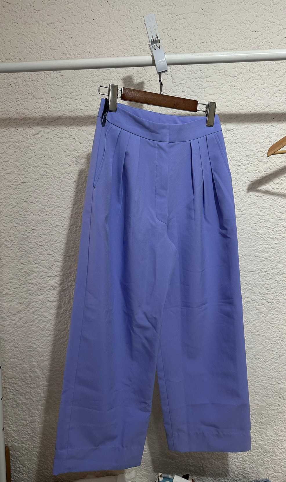 026 - กางเกงขายาว Mirror Mirror Pants สีม่วง Size S