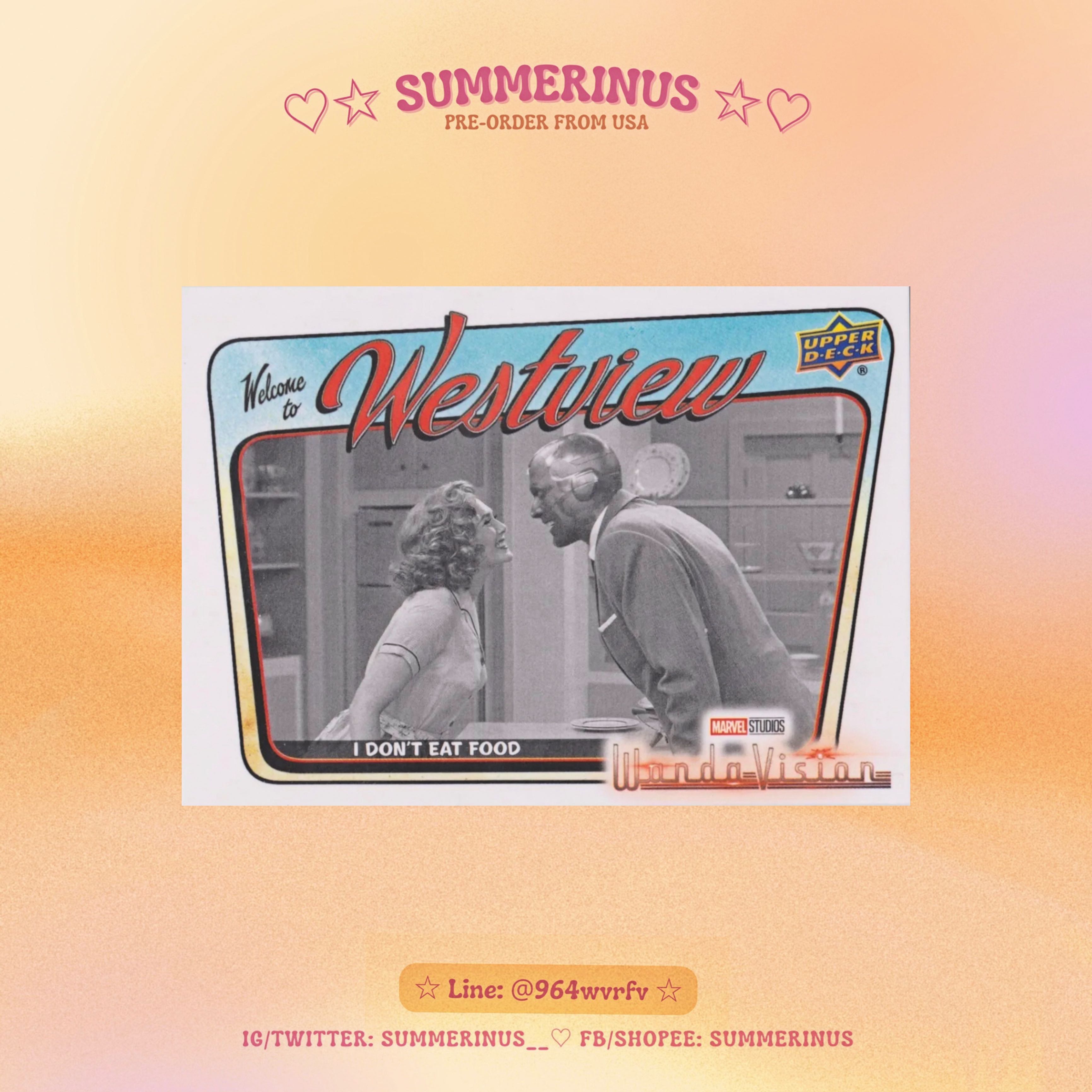 Upper Deck Card 2022 🌞WandaVision 💖 Welcome To Westview (PR-4)