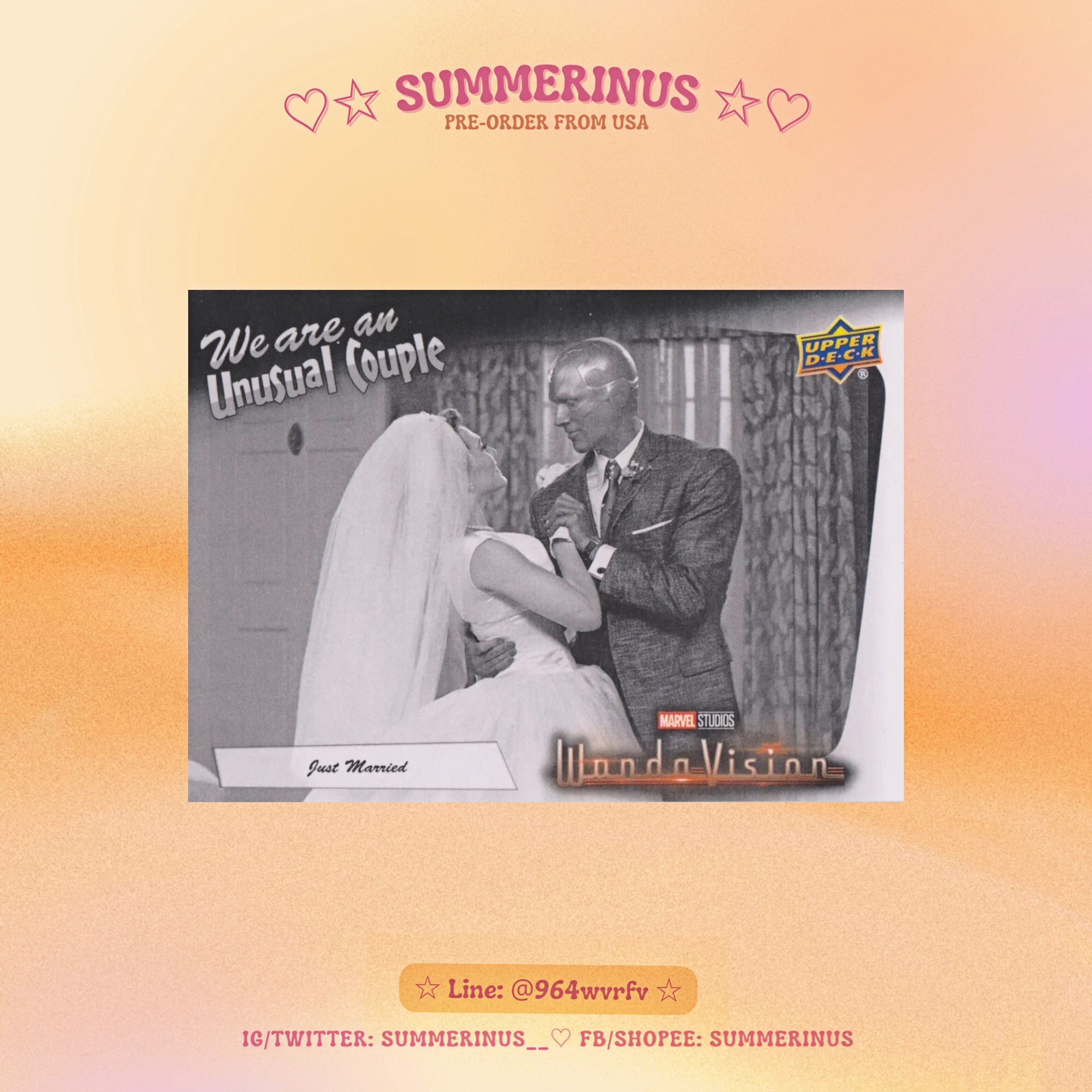 Upper Deck Card 2022 🌞 WandaVision 💖 We Are An Unusual Couple (WV-1)