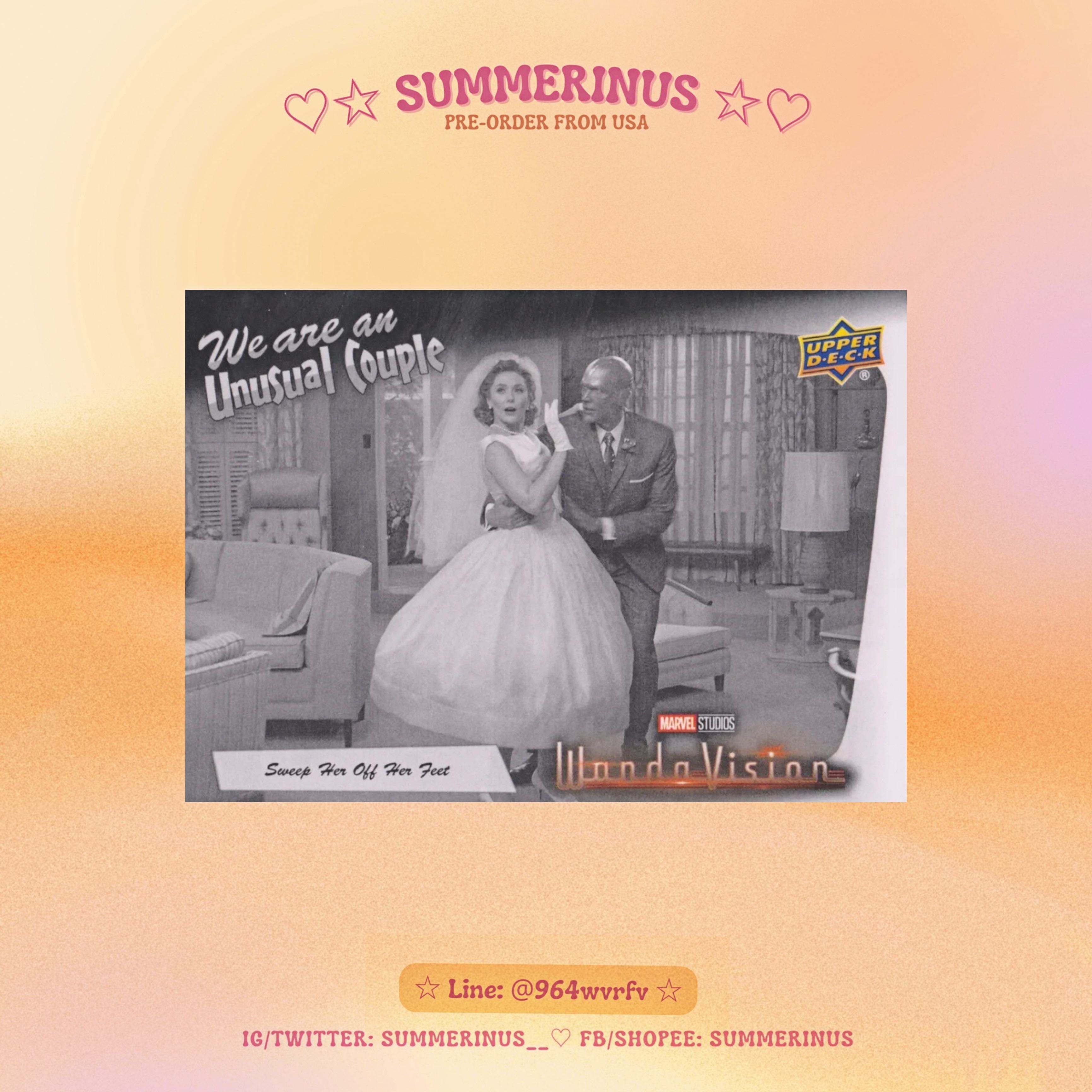 Upper Deck Card 2022 🌞 WandaVision 💖 We Are An Unusual Couple (WV-16)