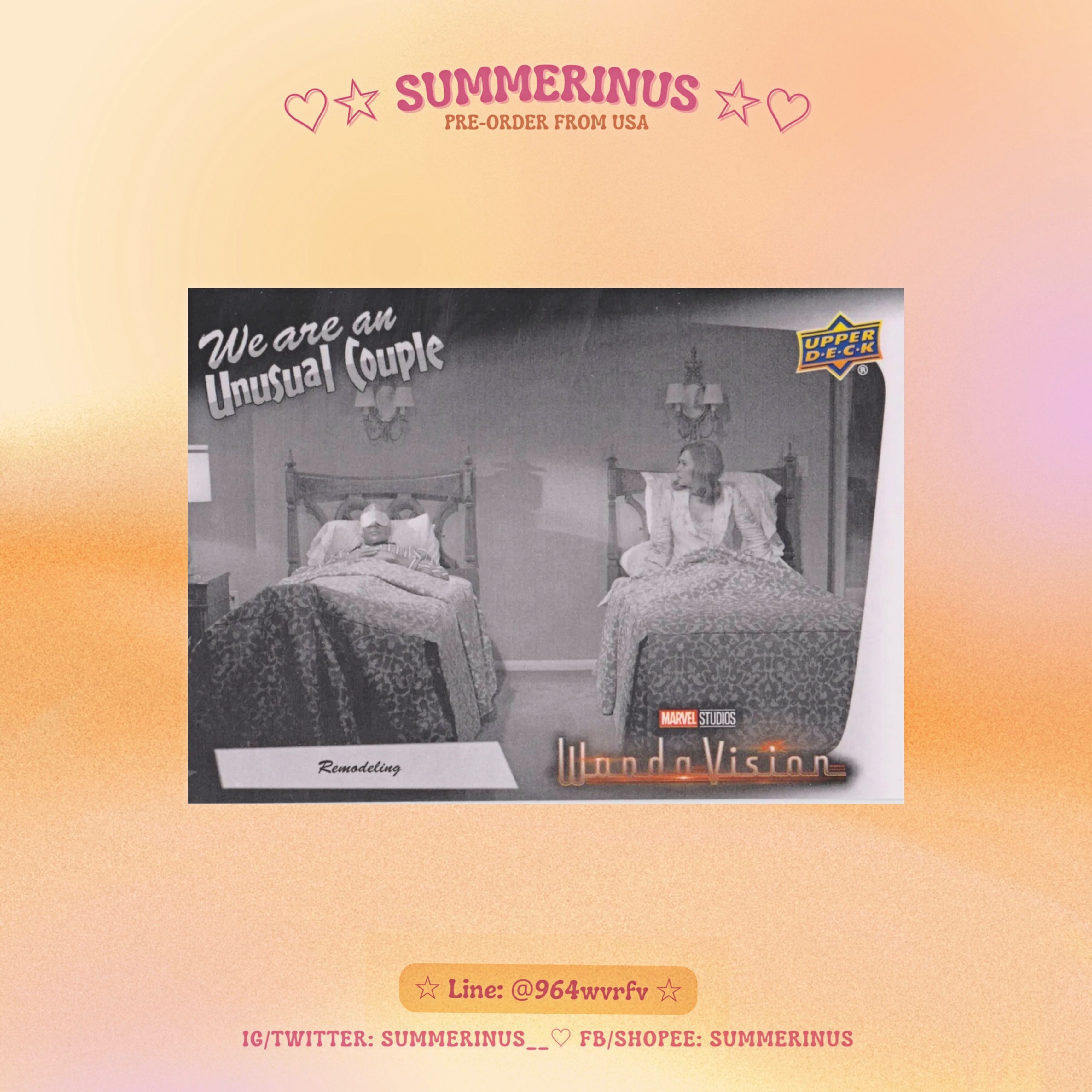 Upper Deck Card 2022 🌞 WandaVision 💖 We Are An Unusual Couple (WV-10)