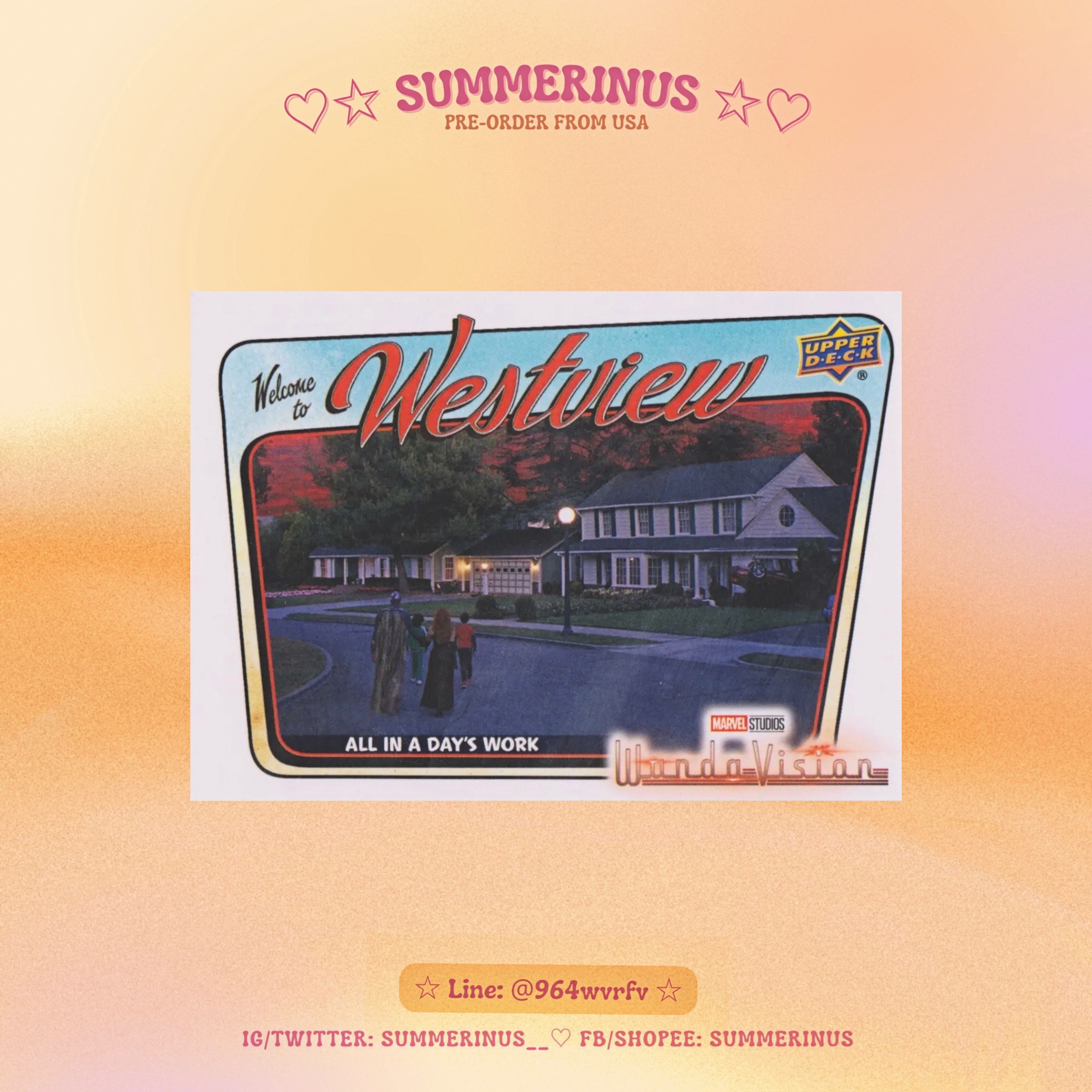 Upper Deck Card 2022 🌞WandaVision 💖 Welcome To Westview (PR-3)