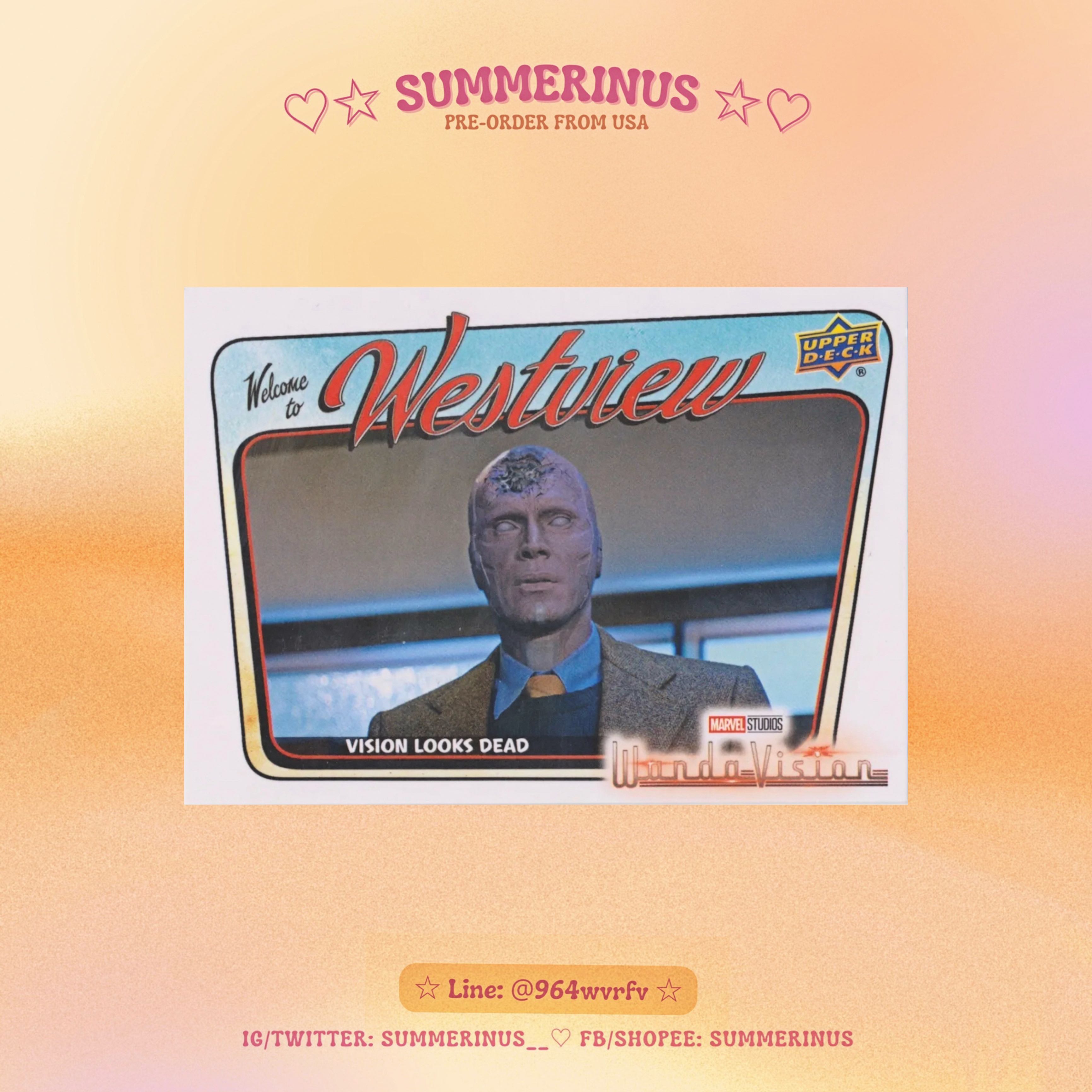 Upper Deck Card 2022 🌞WandaVision 💖 Welcome To Westview (PR-15)