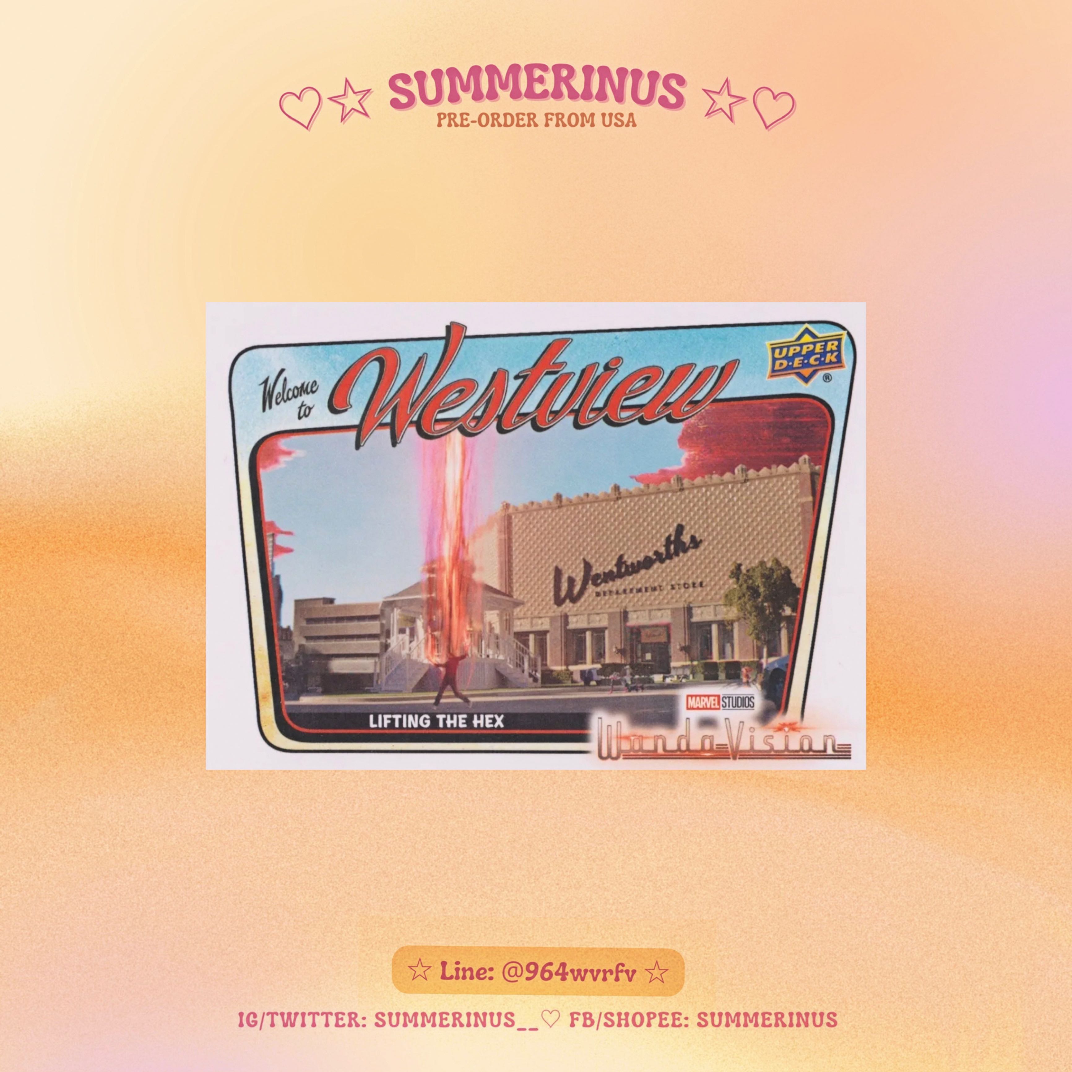 Upper Deck Card 2022 🌞WandaVision 💖 Welcome To Westview (PR-5)