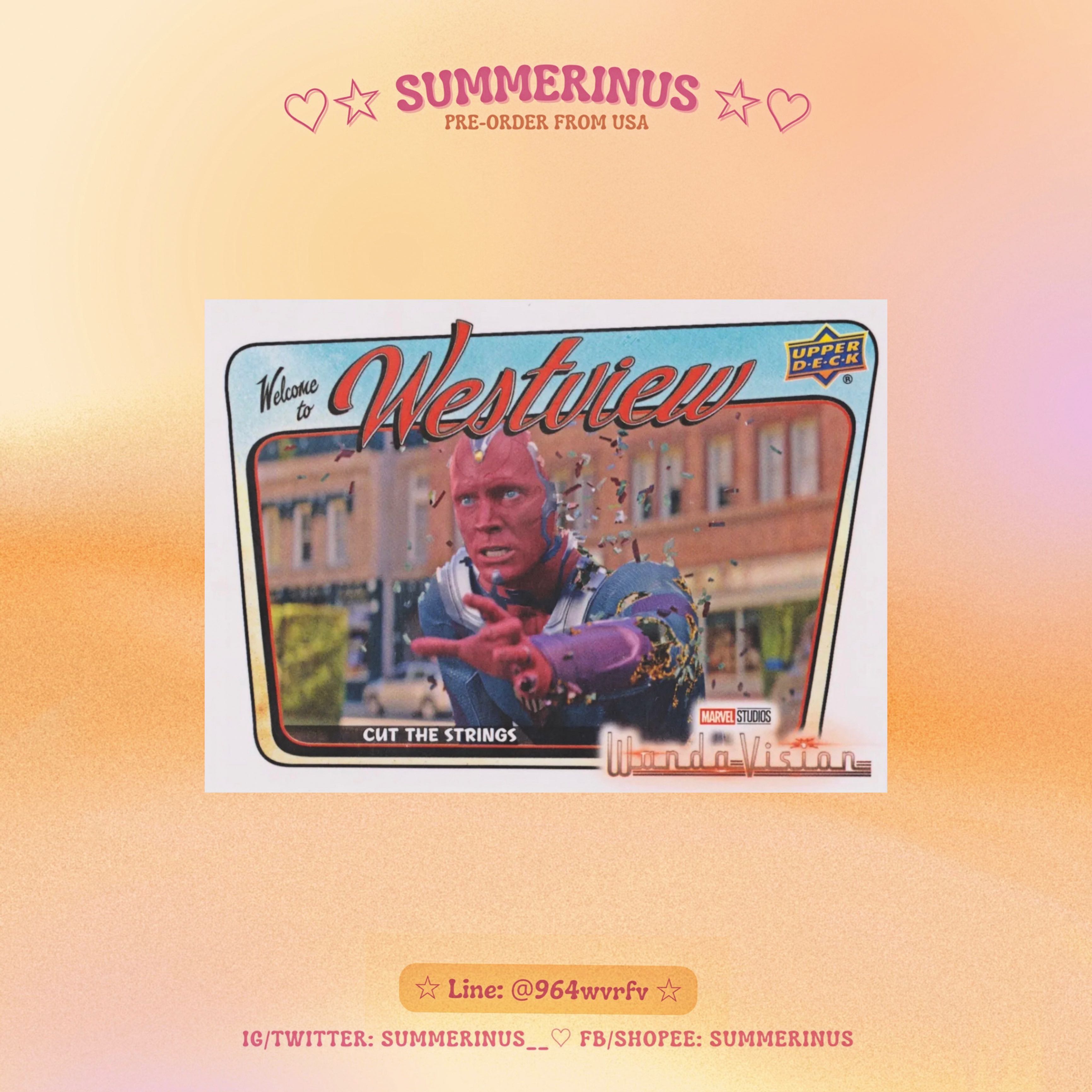 Upper Deck Card 2022 🌞WandaVision 💖 Welcome To Westview (PR-10)